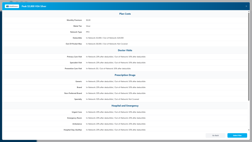 BEN360 plan deeper info