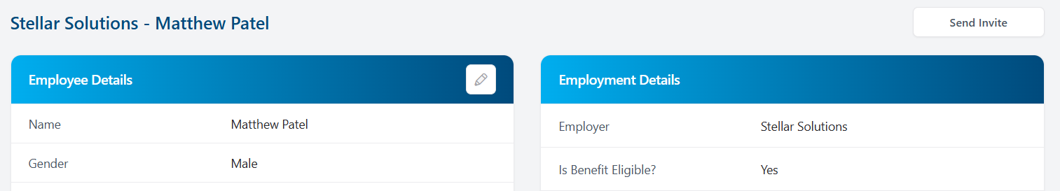 Employee send invite