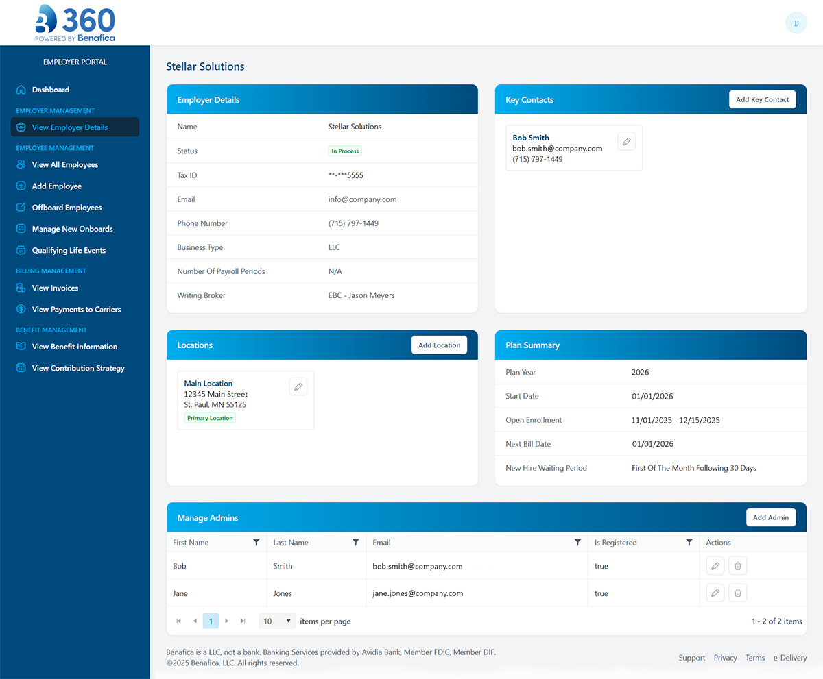 Employer - Company Details 1200